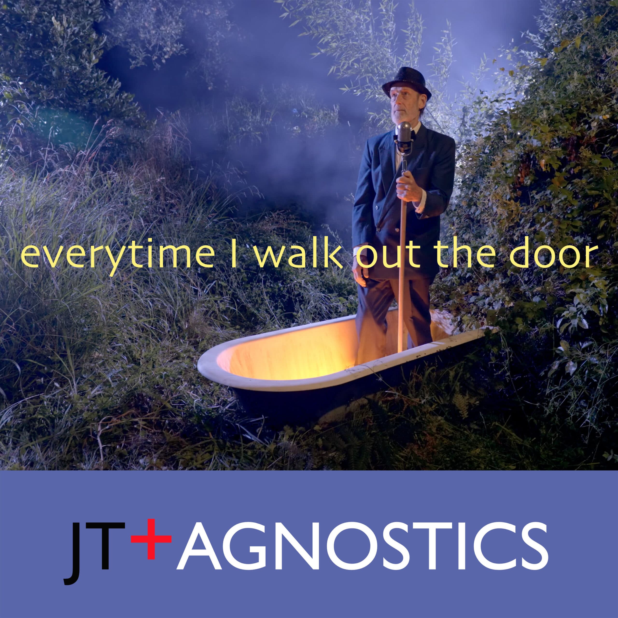 Everytime I Walk Out The Door single cover — JT+Agnostics blues single
